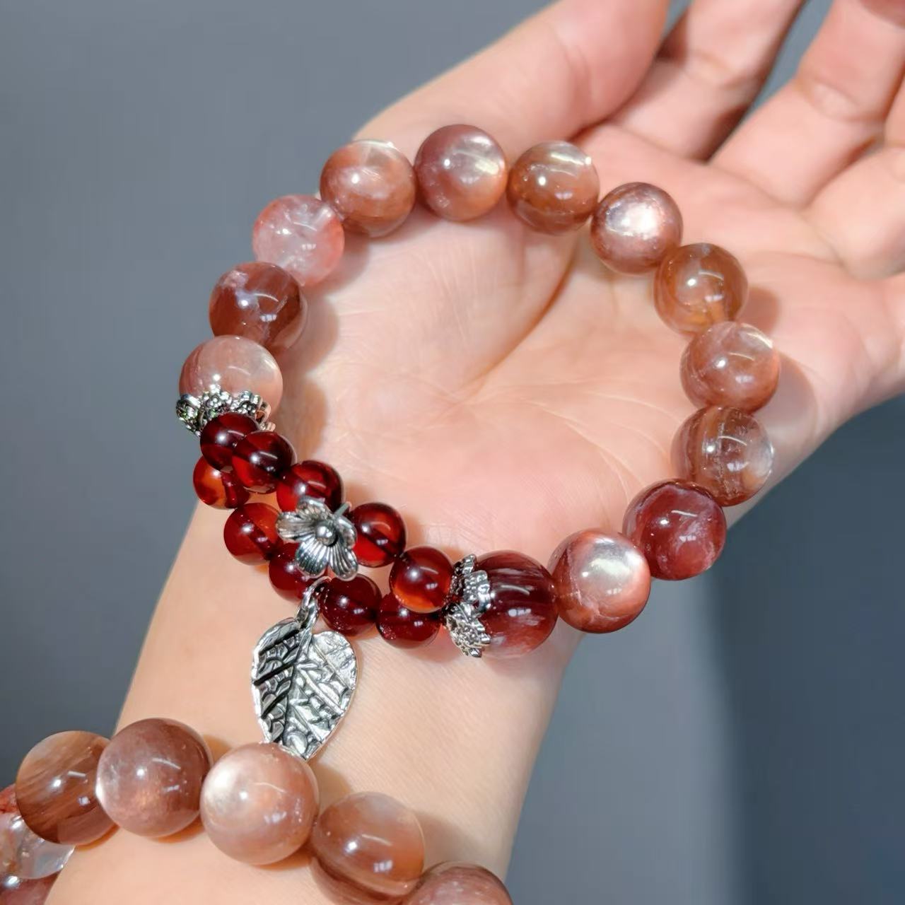 056 Lepidolite Amber Lucky Charm Bracelet 2025 Energy High Quality Fashion Jewelry Feng Shui Beads Magnetic Gift