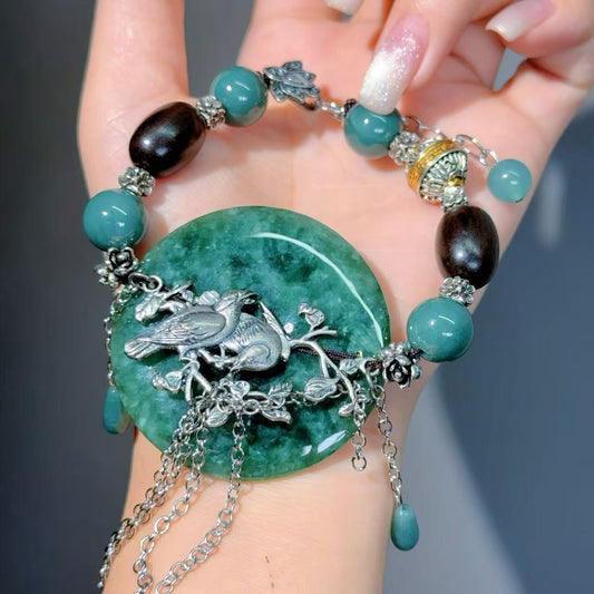 080 jadeite Energy High Quality Fashion Jewelry Bead Bracelet Gift