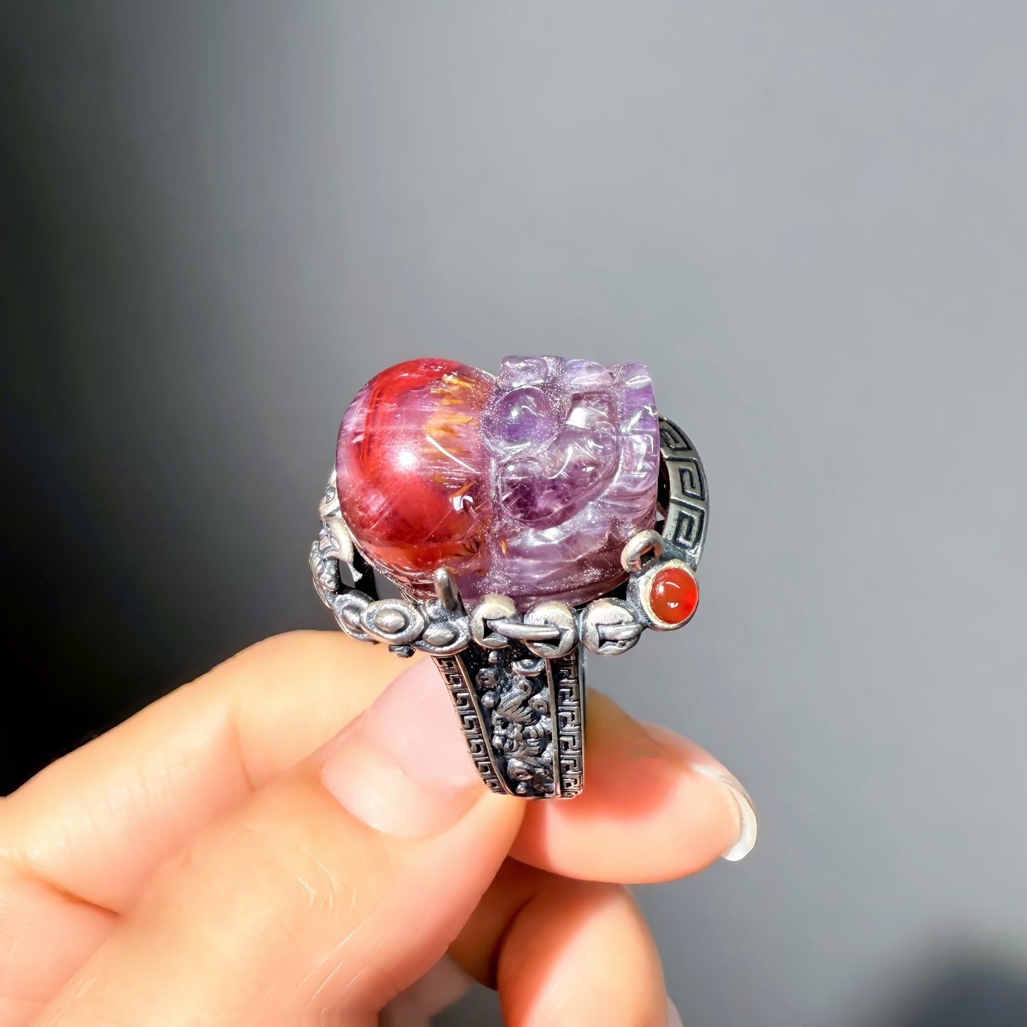 015  High quality ring Lucky Charm ring 2025 Energy High Quality Fashion ring Magnetic Bead ring Gift